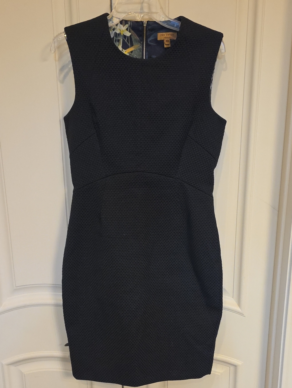 Ted Baker Textured Sleeveless Midi Dress